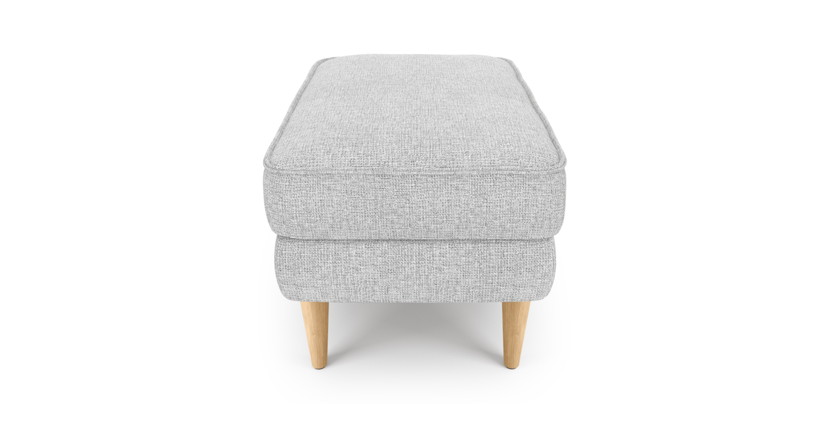 Klem Puf Small Ahşap Ayak - Keten