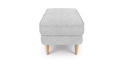 Klem Puf Small Ahşap Ayak - Keten