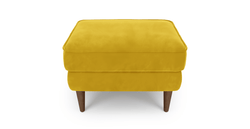 Klem Puf Small Ahşap Ayak - Kadife