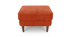 Klem Puf Small Ahşap Ayak - Kadife