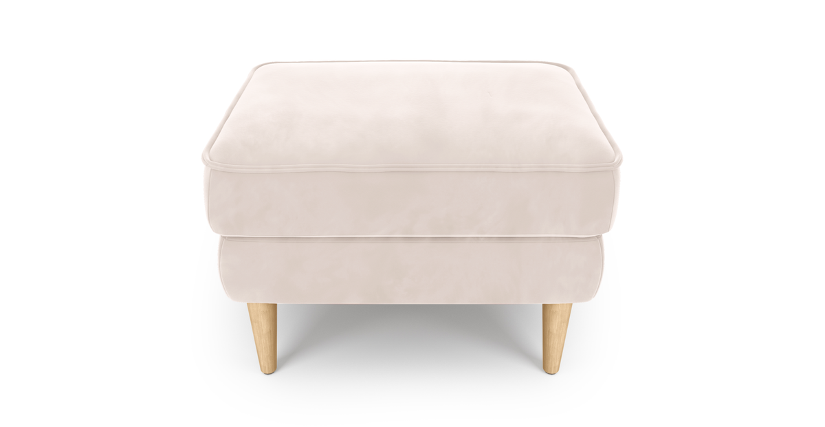 Klem Puf Small Ahşap Ayak - Kadife