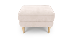 Klem Puf Small Ahşap Ayak - Kadife