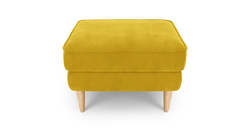 Klem Puf Small Ahşap Ayak - Kadife