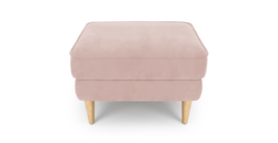 Klem Puf Small Ahşap Ayak - Kadife