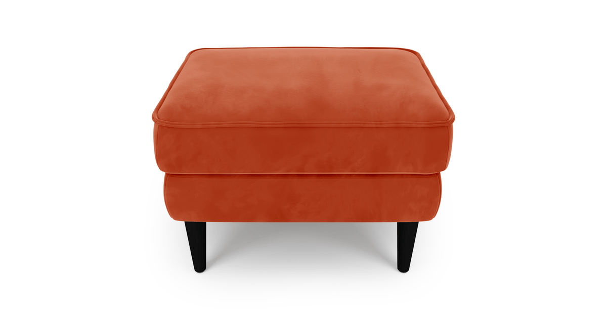 Klem Puf Small Ahşap Ayak - Kadife