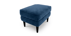Klem Puf Small Ahşap Ayak - Kadife