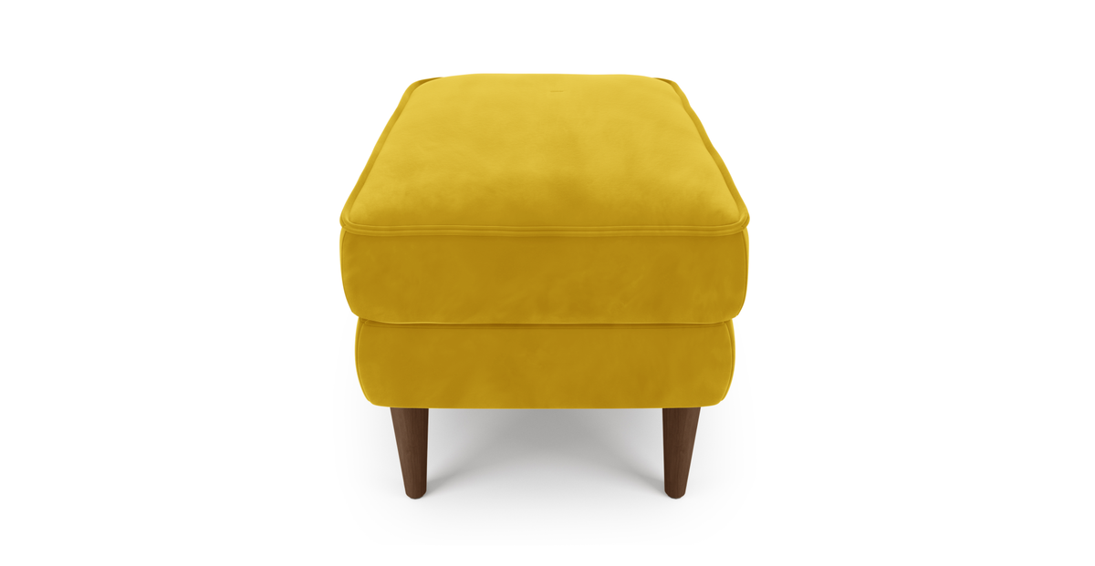 Klem Puf Small Ahşap Ayak - Kadife