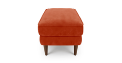 Klem Puf Small Ahşap Ayak - Kadife