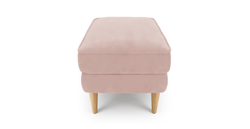 Klem Puf Small Ahşap Ayak - Kadife