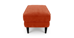 Klem Puf Small Ahşap Ayak - Kadife