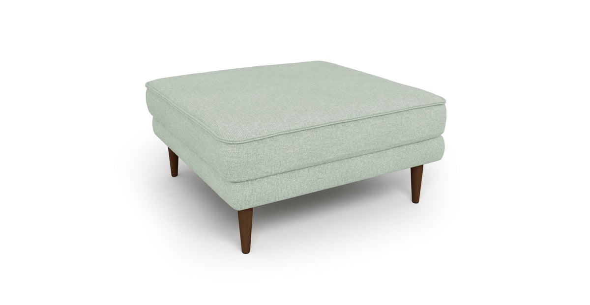 Klem Puf Ahşap Ayak - Keten