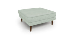 Klem Puf Ahşap Ayak - Keten