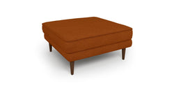 Klem Puf Ahşap Ayak - Keten