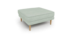 Klem Puf Ahşap Ayak - Keten