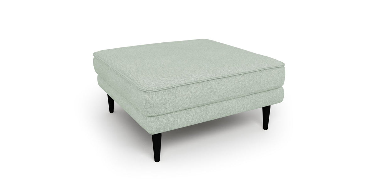 Klem Puf Ahşap Ayak - Keten