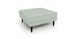 Klem Puf Ahşap Ayak - Keten