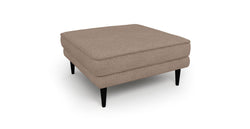 Klem Puf Ahşap Ayak - Keten