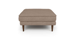 Klem Puf Ahşap Ayak - Keten