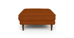 Klem Puf Ahşap Ayak - Keten