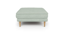 Klem Puf Ahşap Ayak - Keten