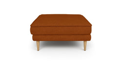 Klem Puf Ahşap Ayak - Keten