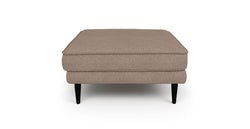 Klem Puf Ahşap Ayak - Keten