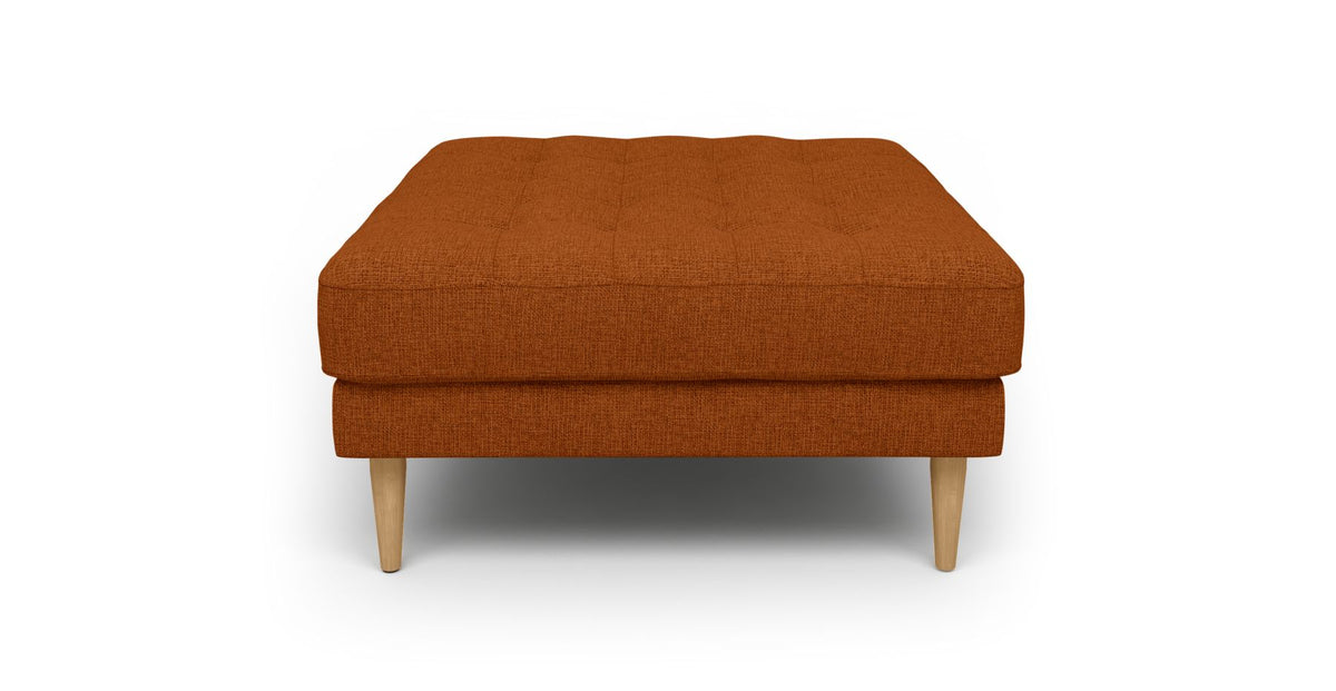 Normod Puf Ahşap Ayak - Keten