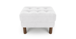 Modsy Puf Small Silindir Ahşap Ayak - Kadife