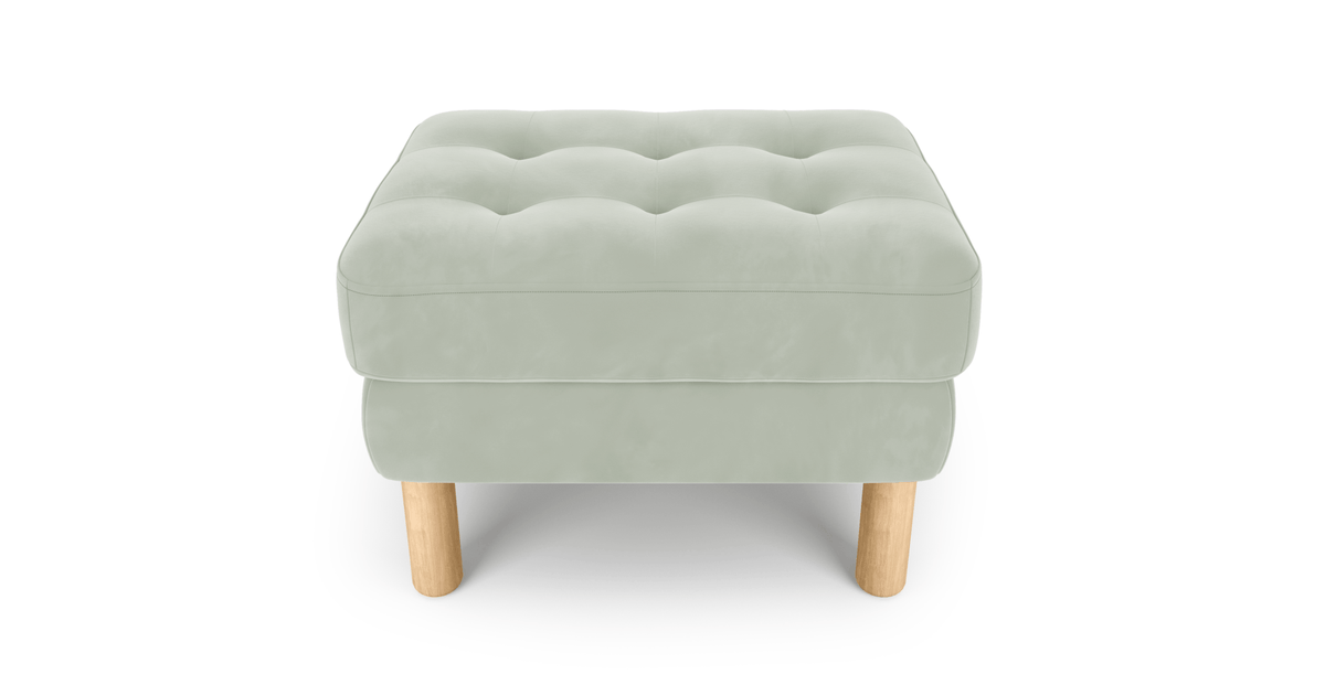 Modsy Puf Small Silindir Ahşap Ayak - Kadife