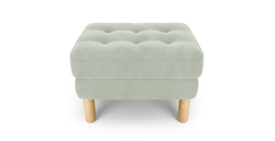 Modsy Puf Small Silindir Ahşap Ayak - Kadife