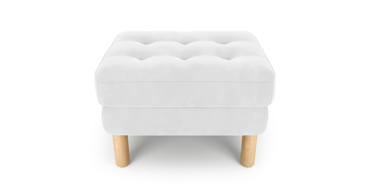 Modsy Puf Small Silindir Ahşap Ayak - Kadife