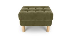 Modsy Puf Small Silindir Ahşap Ayak - Kadife