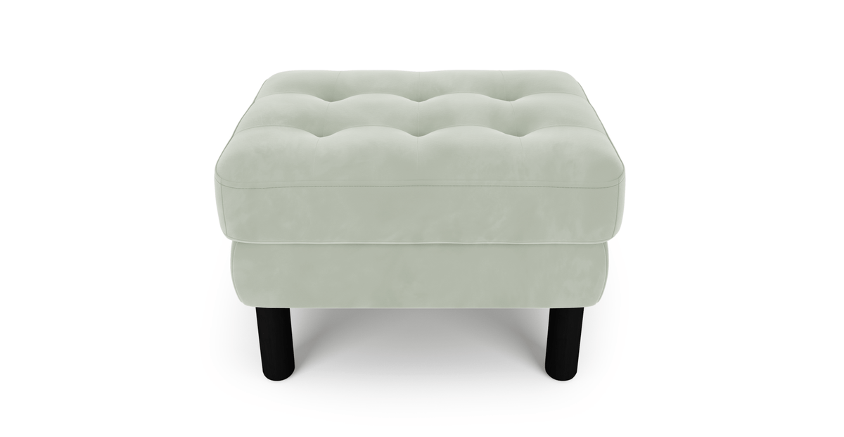 Modsy Puf Small Silindir Ahşap Ayak - Kadife