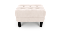 Modsy Puf Small Silindir Ahşap Ayak - Kadife