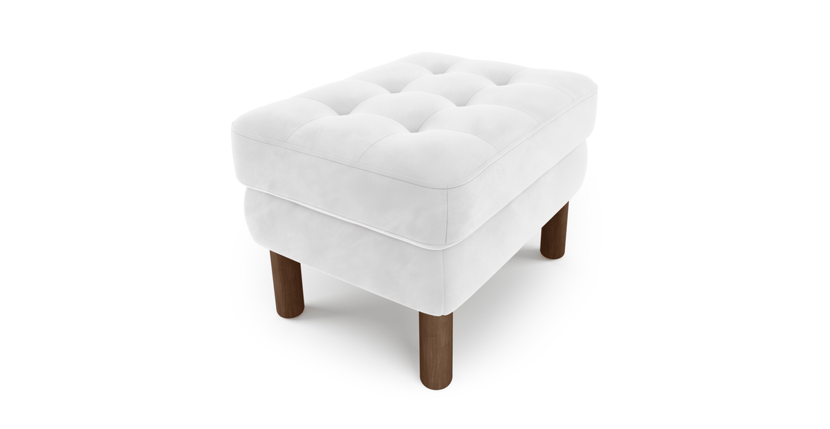 Modsy Puf Small Silindir Ahşap Ayak - Kadife