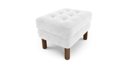 Modsy Puf Small Silindir Ahşap Ayak - Kadife