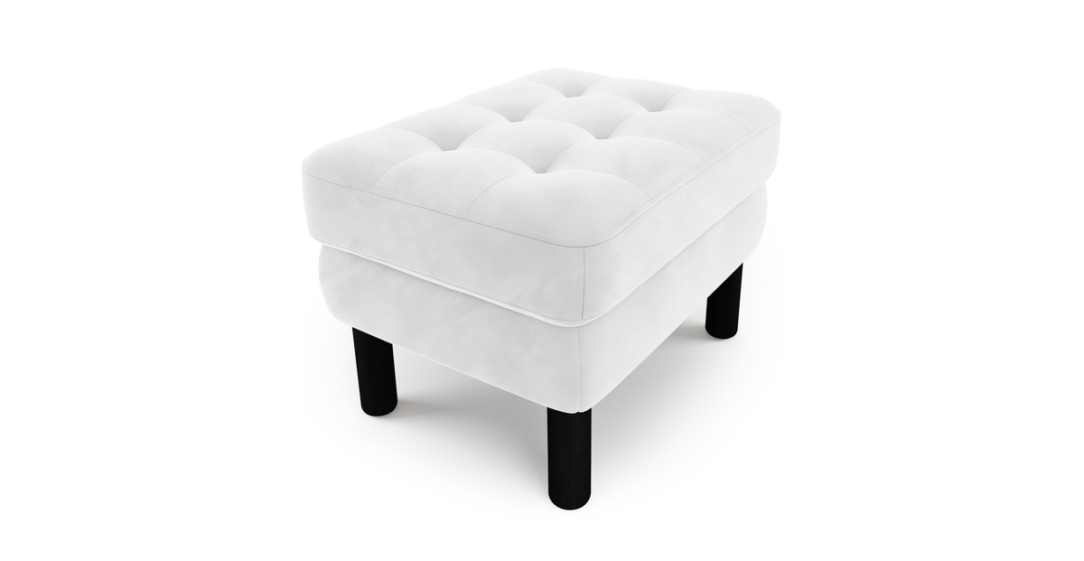 Modsy Puf Small Silindir Ahşap Ayak - Kadife