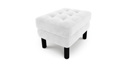 Modsy Puf Small Silindir Ahşap Ayak - Kadife