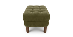 Modsy Puf Small Silindir Ahşap Ayak - Kadife