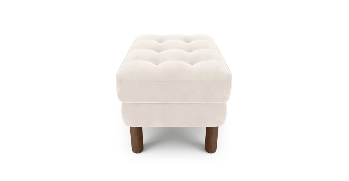 Modsy Puf Small Silindir Ahşap Ayak - Kadife