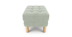 Modsy Puf Small Silindir Ahşap Ayak - Kadife