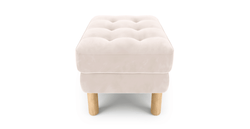 Modsy Puf Small Silindir Ahşap Ayak - Kadife