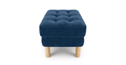 Modsy Puf Small Silindir Ahşap Ayak - Kadife