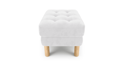 Modsy Puf Small Silindir Ahşap Ayak - Kadife