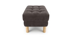 Modsy Puf Small Silindir Ahşap Ayak - Kadife