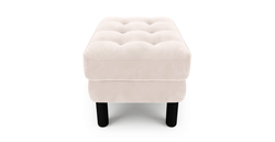 Modsy Puf Small Silindir Ahşap Ayak - Kadife