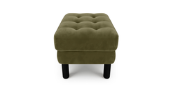 Modsy Puf Small Silindir Ahşap Ayak - Kadife