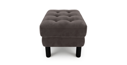 Modsy Puf Small Silindir Ahşap Ayak - Kadife