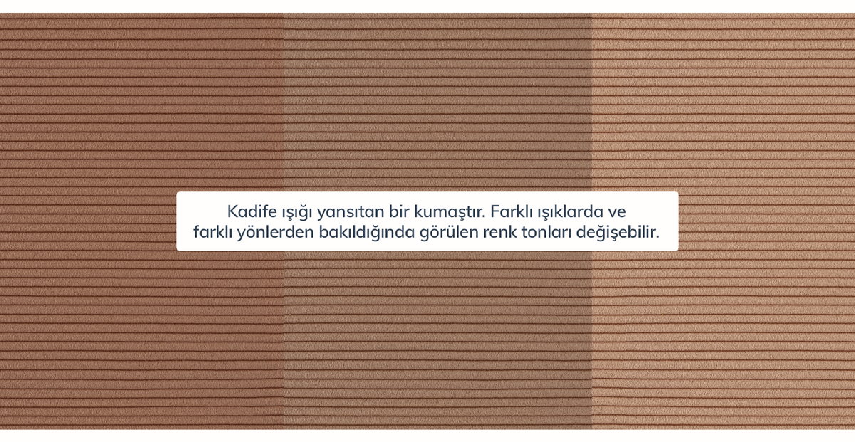 Klem Slim İkili Koltuk Silindir Ahşap Ayak - Fitilli Kadife