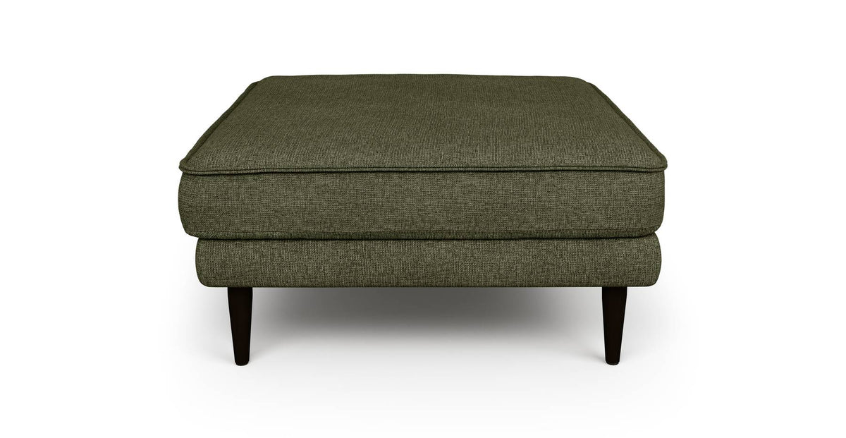 Klem Puf Ahşap Ayak - Keten